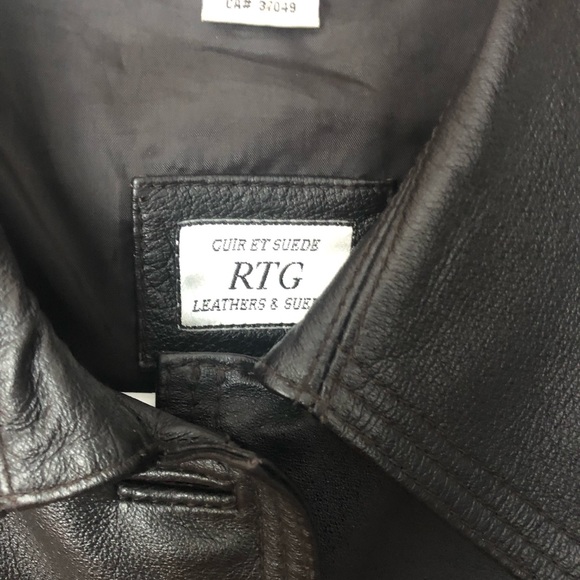 RTG chemise style leather & suede coat size 11 - Picture 6 of 11